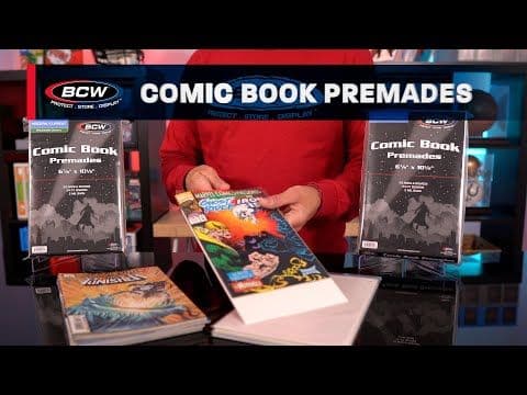 Premade Silver Comic Bag and Board