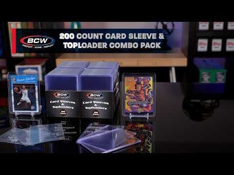 200 Count Card Sleeve and Toploader Combo Pack