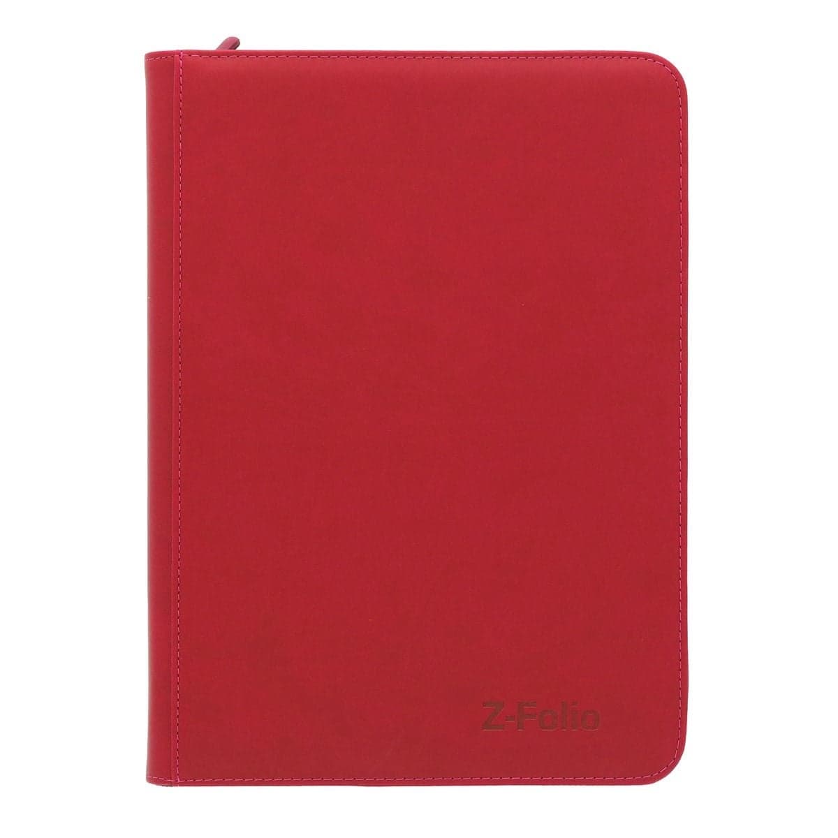 BCW Z-Folio 9-Pocket Album - Red front of binder, closed.