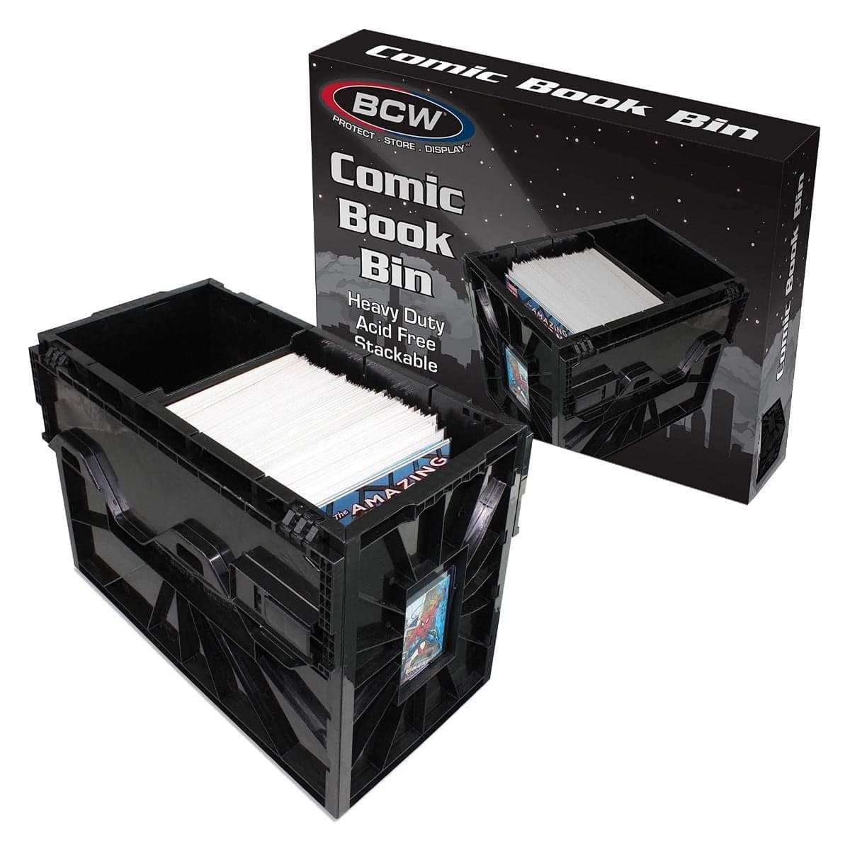 BCW comic book short bin. group packaging