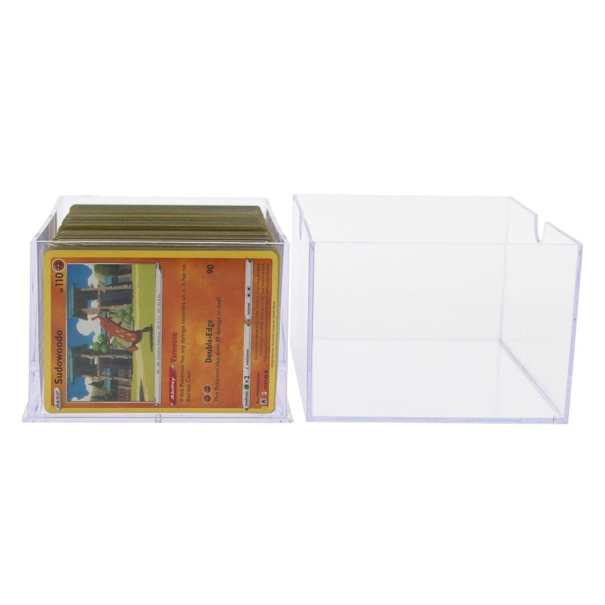 BCW 250 Card Slider Box 2 piece removable lid open