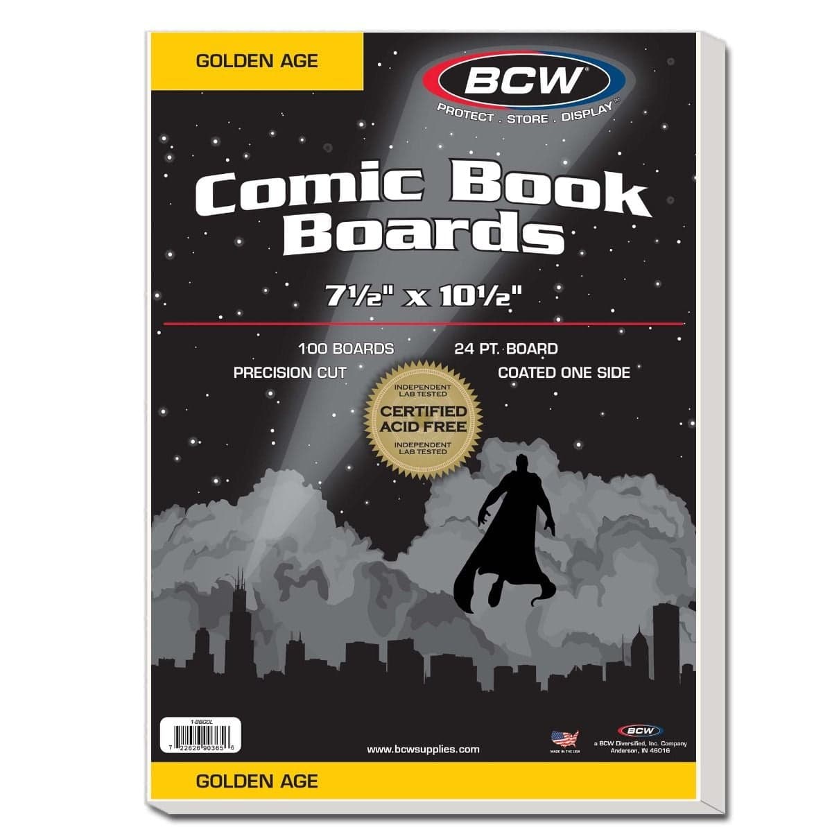 Packaging of BCW Golden Age Comic Book Boards