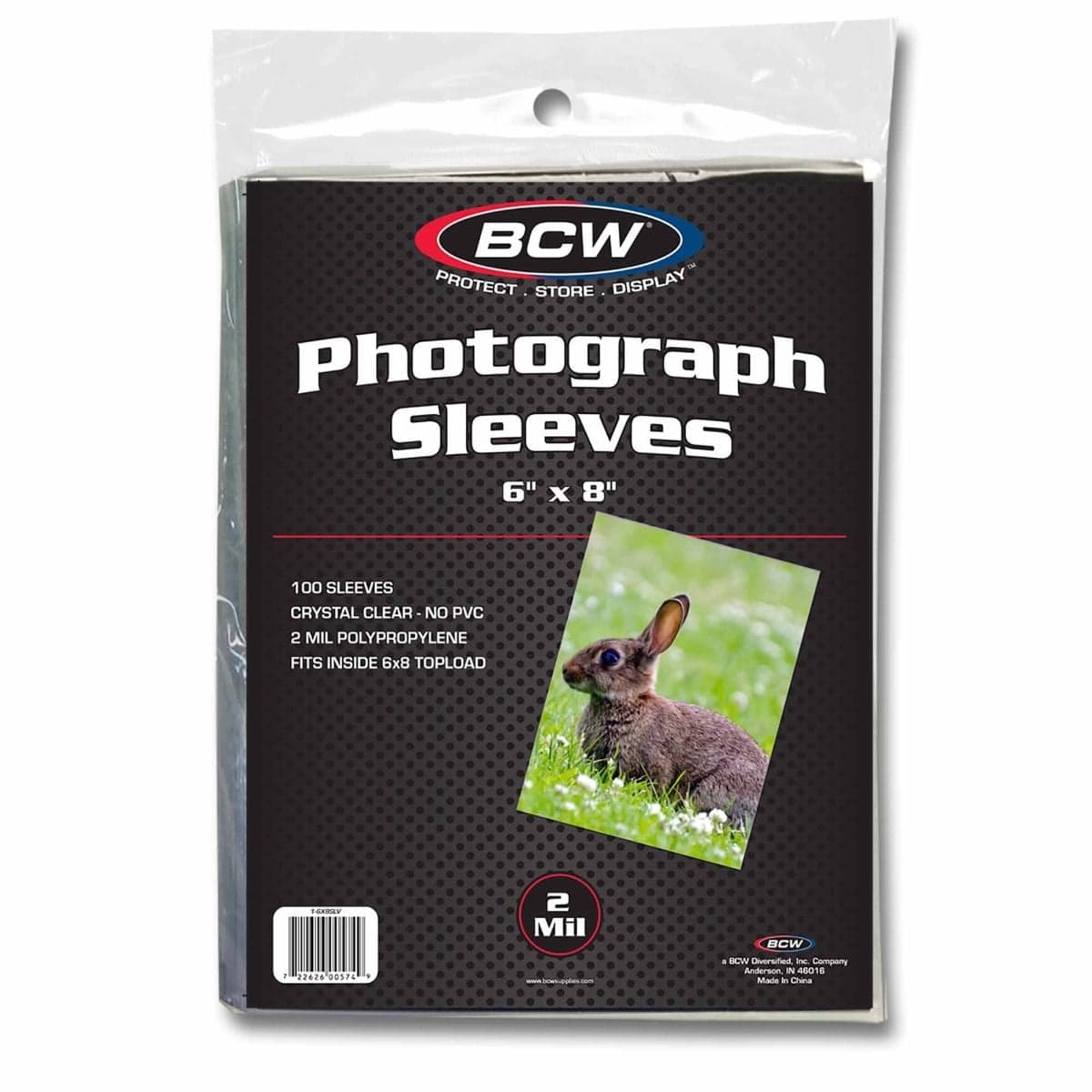 One package of BCW 6x8 Photo Sleeves