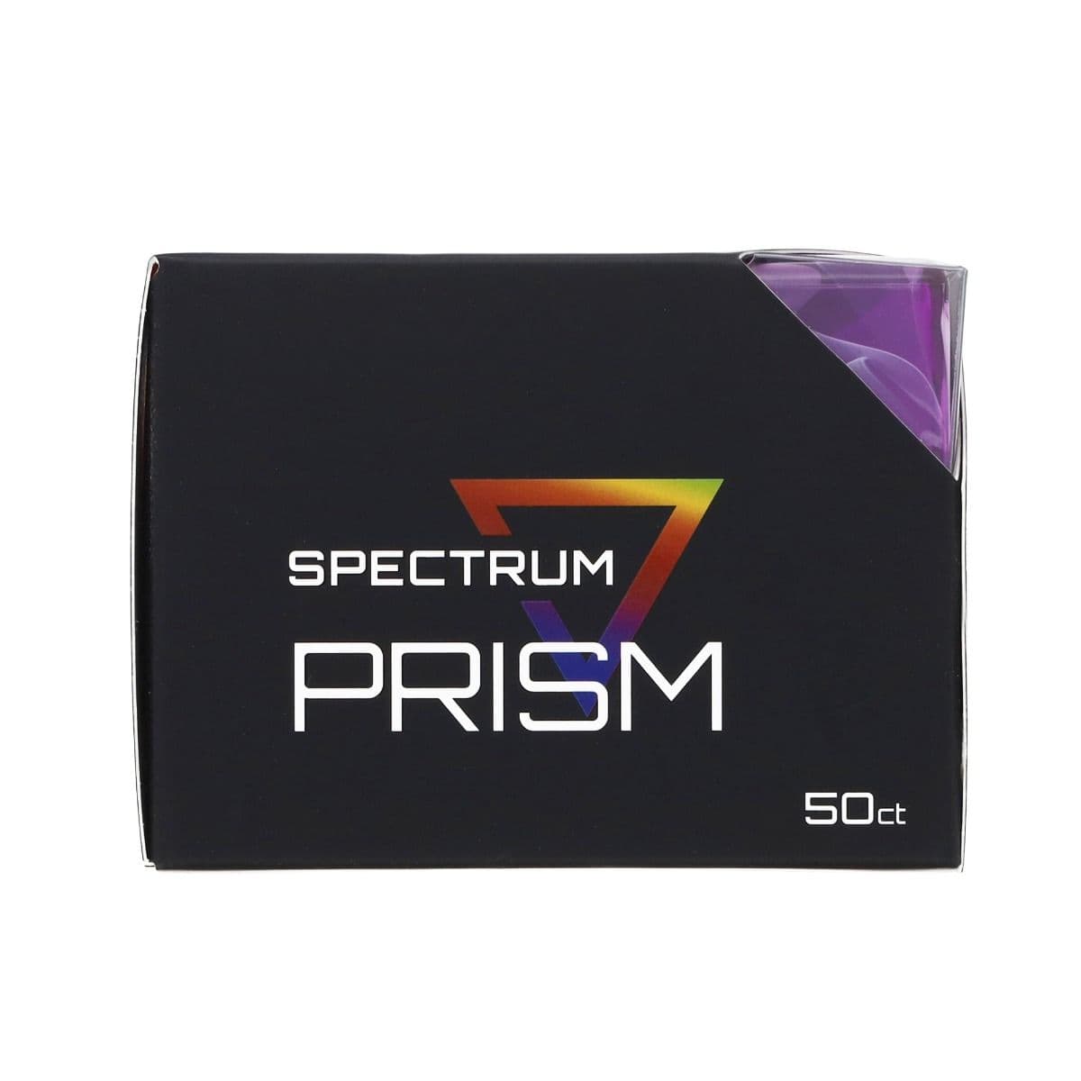 Prism Deck Case - 50 CT - Charoite Purple, front of packaging.
