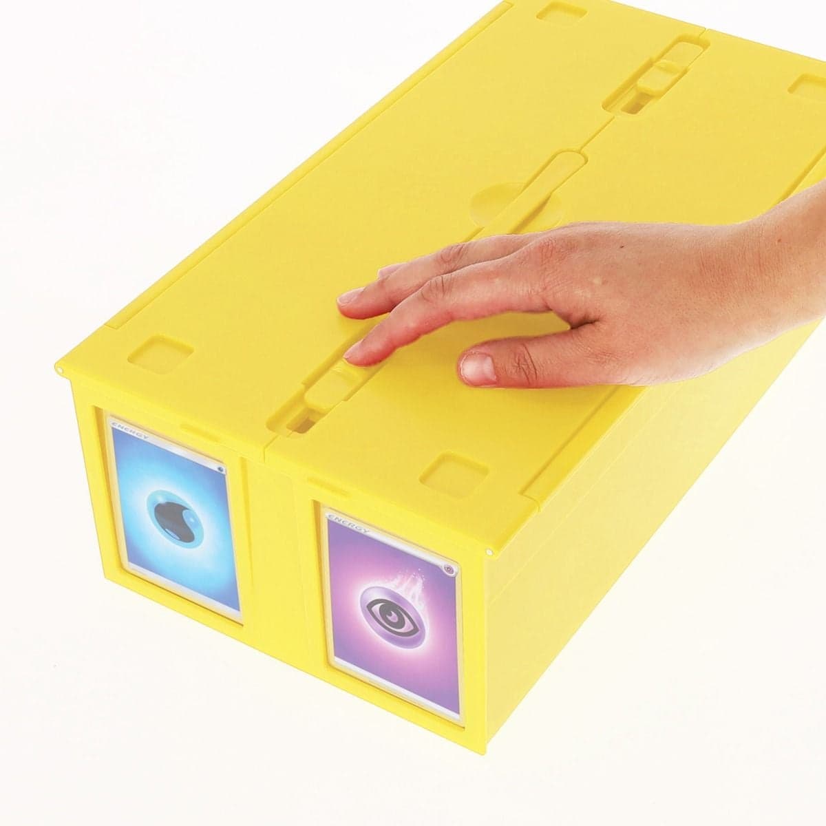 Collectible Card Bin - 1600 - Yellow. locking lid