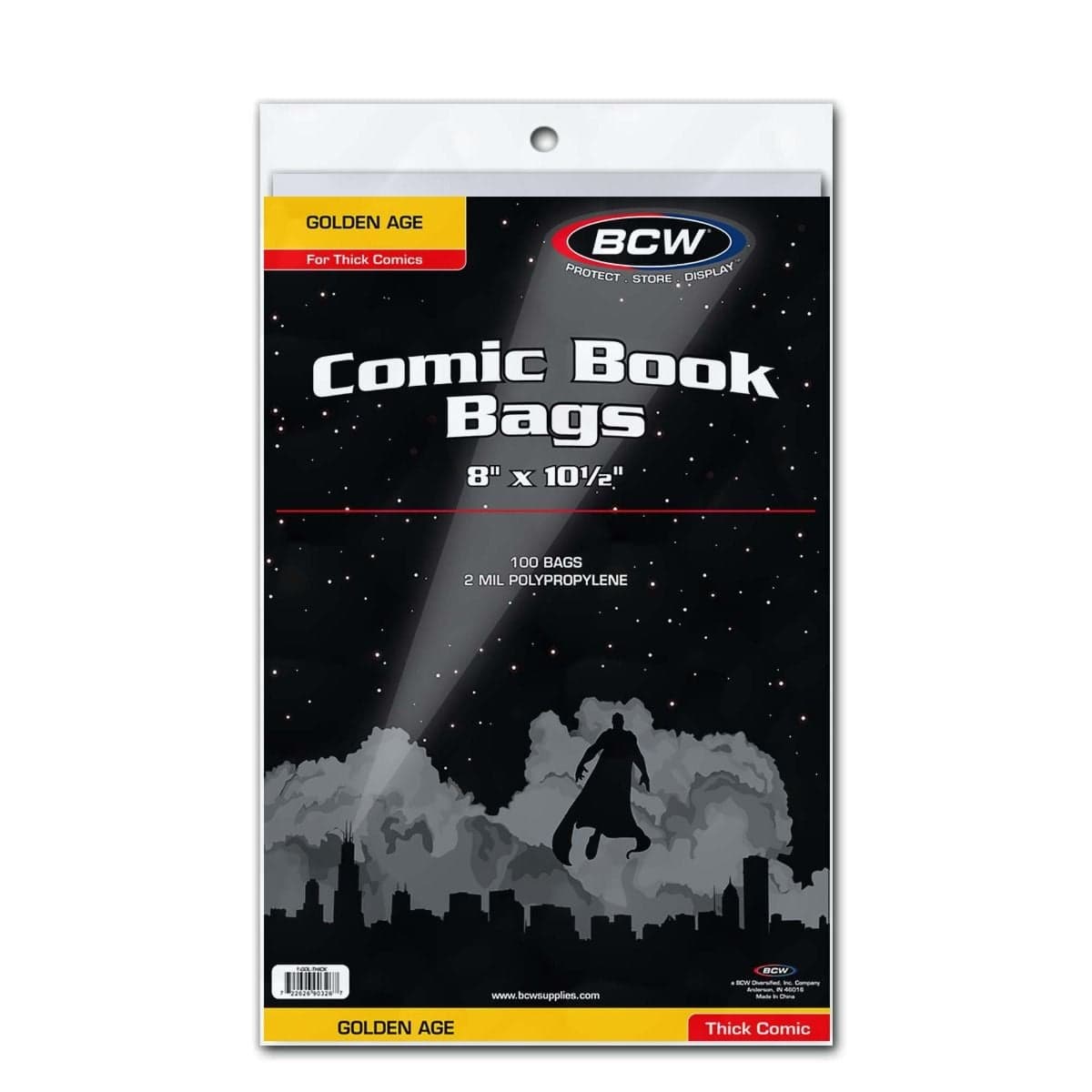 Package of BCW Golden Age Thick Comic Book Bags