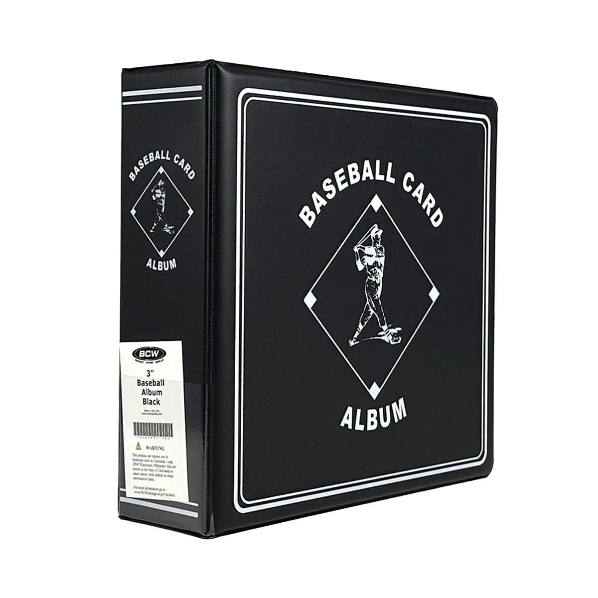 BCW black baseball card album