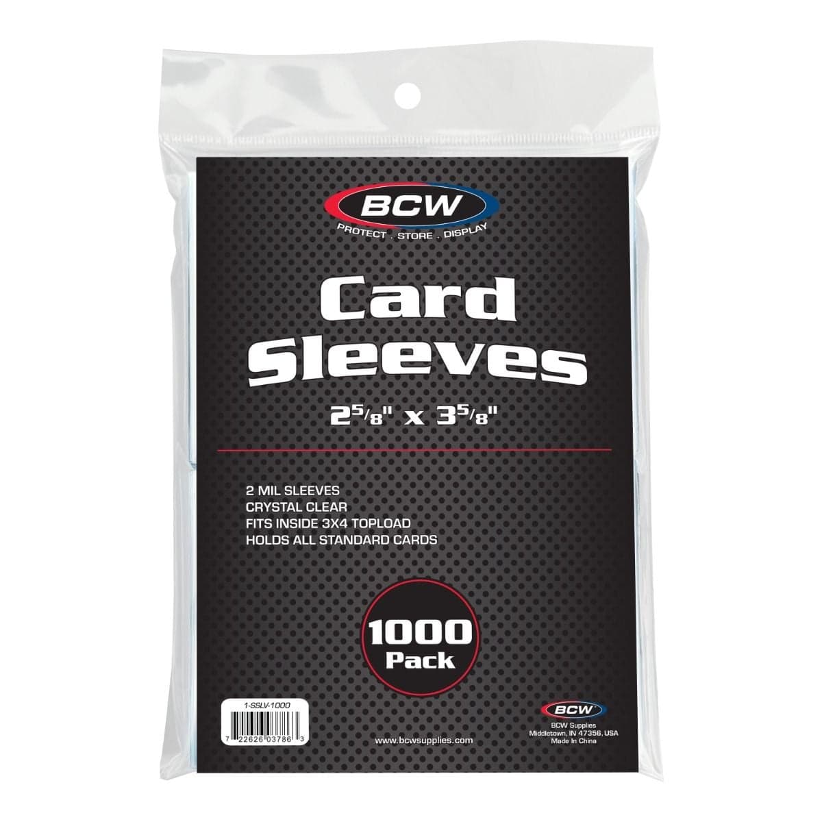 Standard Card Sleeves - 1000 Pack packaging