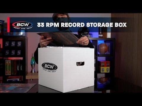 33 RPM Record Storage Box