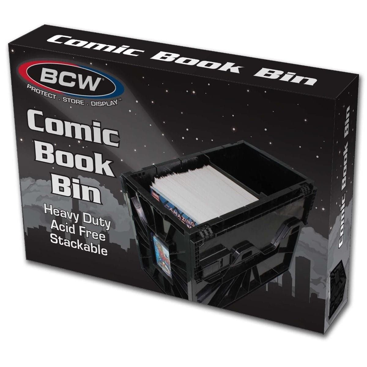Package for bcw comic book short bin