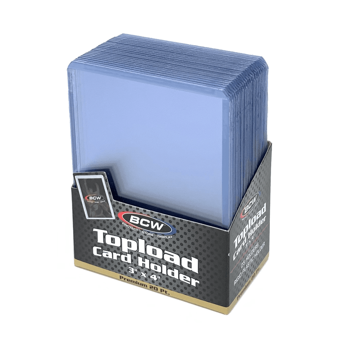 Pack of BCW 3x4 Topload Card Holders - Premium