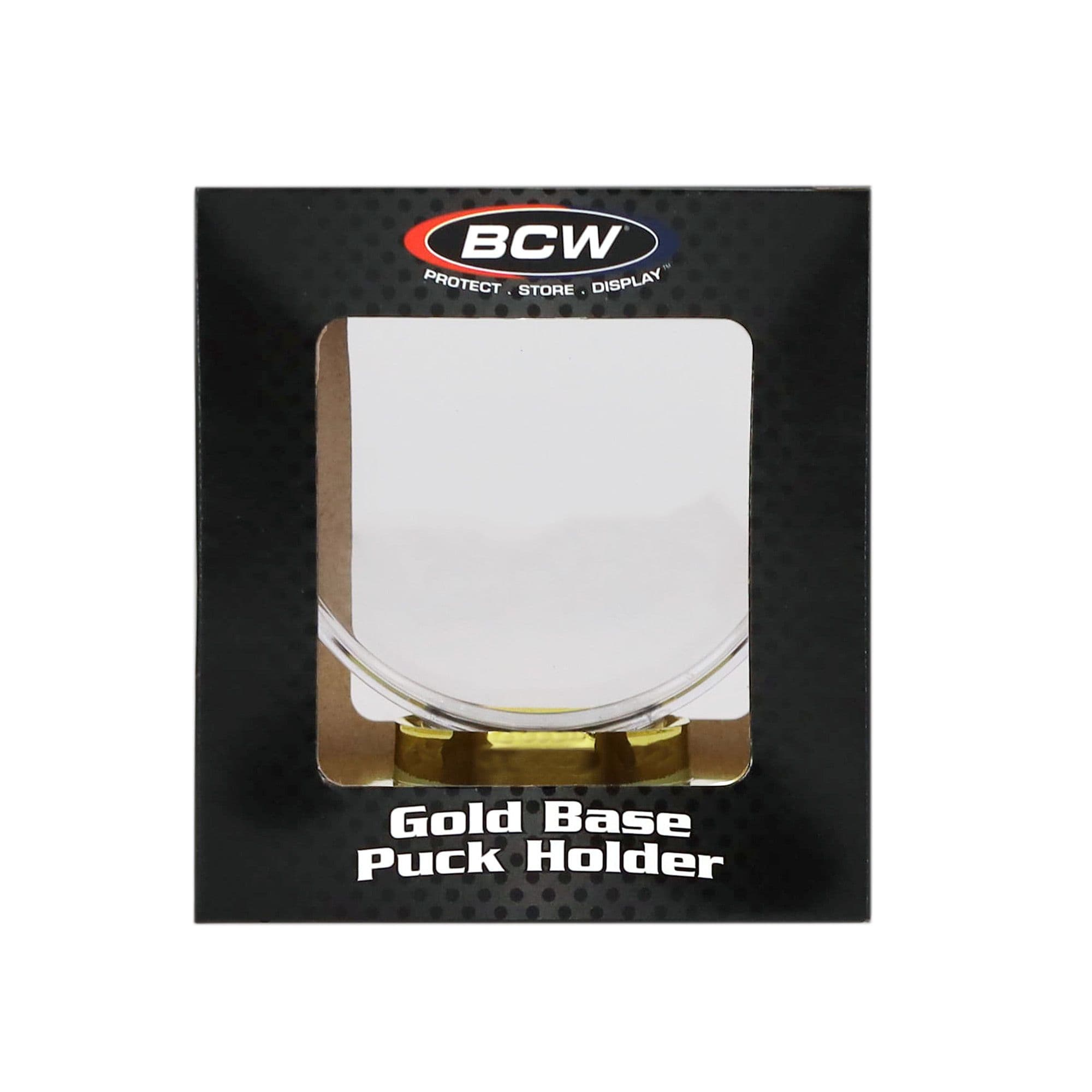 BCW Gold Base Puck Holder packaging front