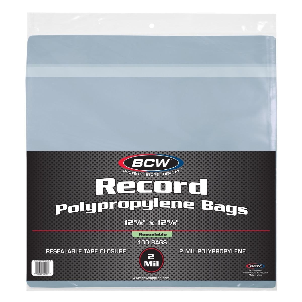Package of BCW Resealable 33 RPM Record Bags - Snug