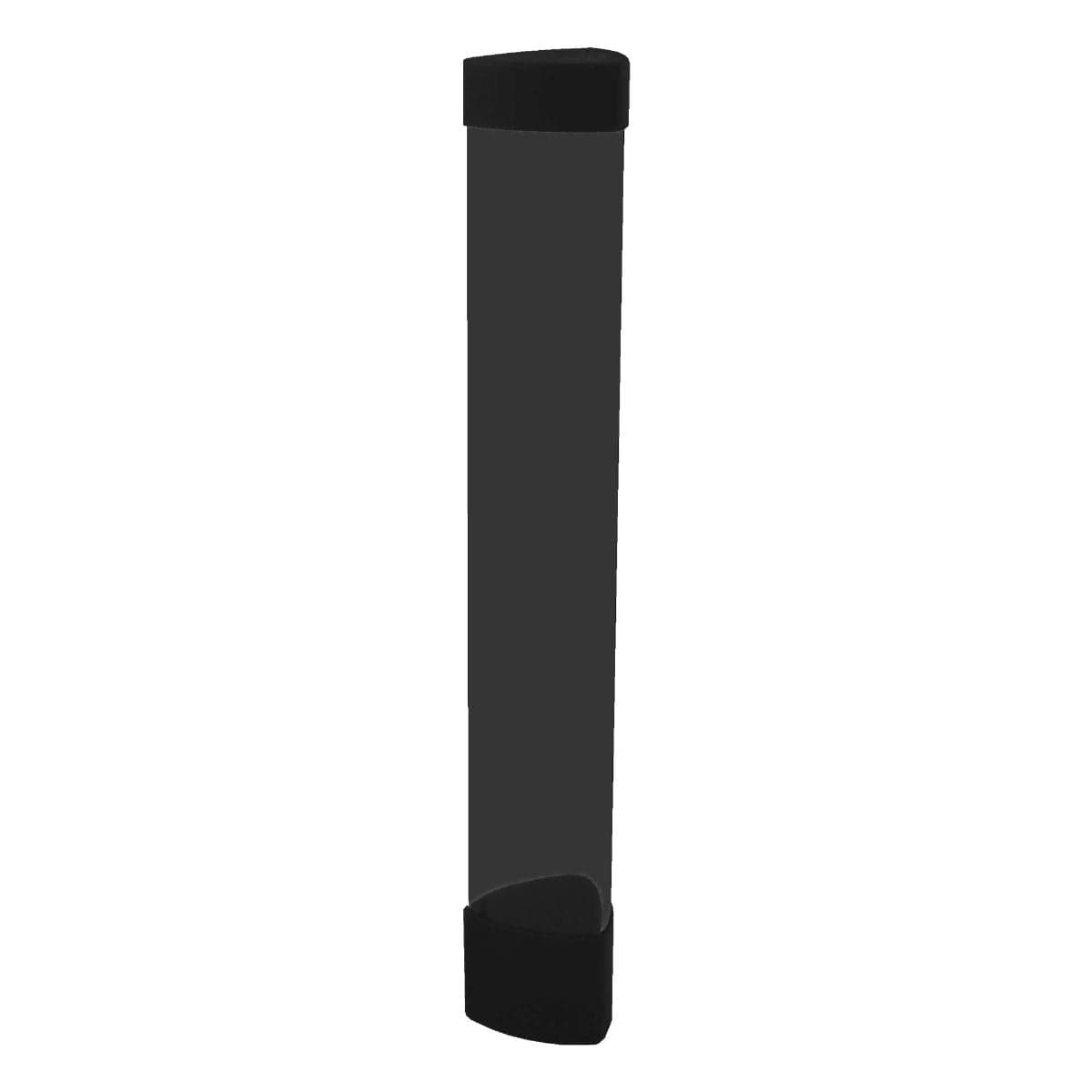 Opaque smoke-colored BCW Playmat tube with dice cap