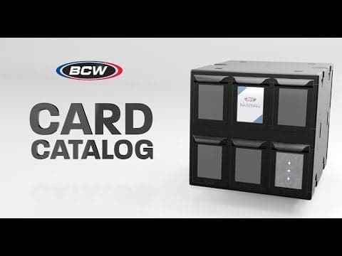6 Drawer Card Catalog - Black