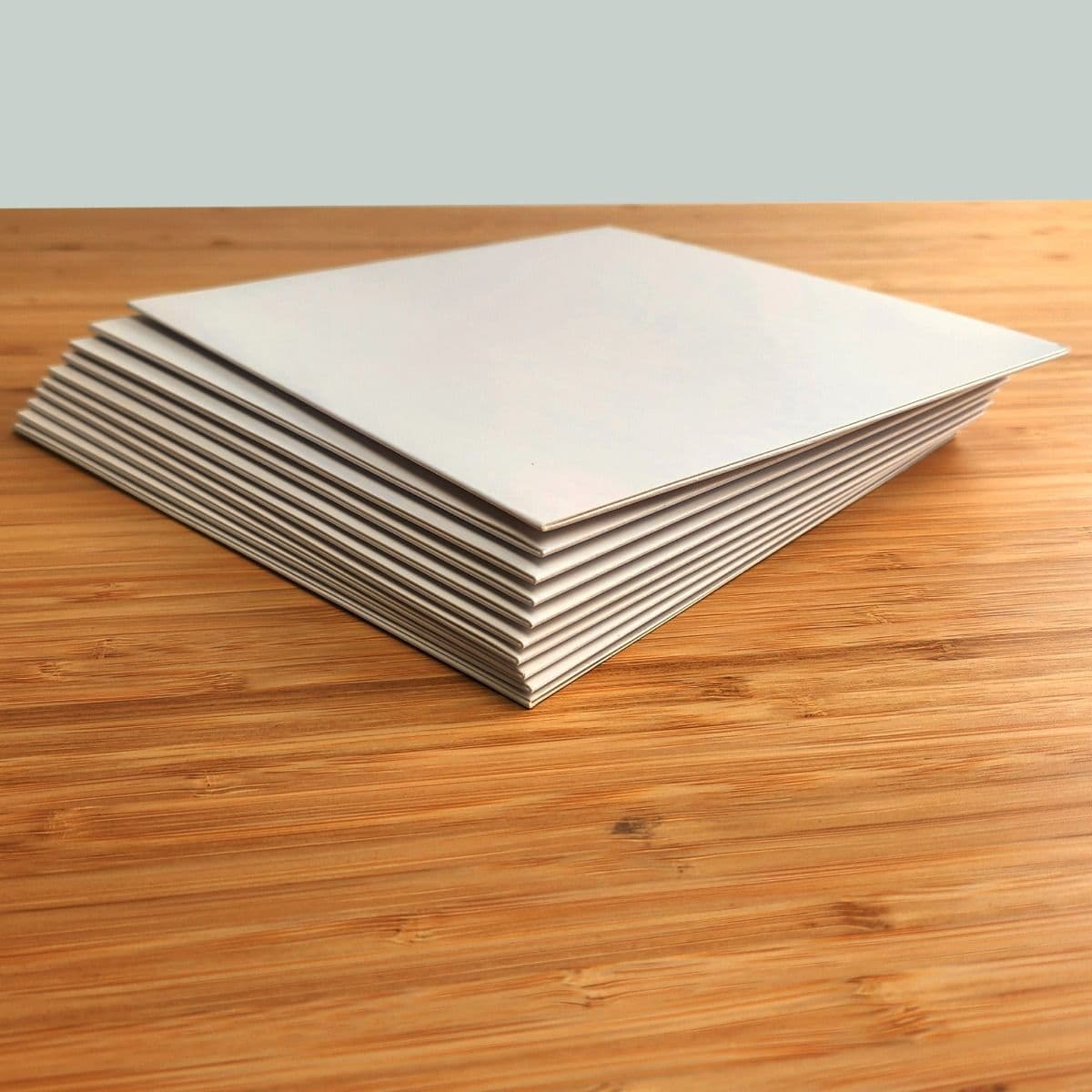 Stack of BCW 7 Inch Record Paper Jackets - No Hole - White