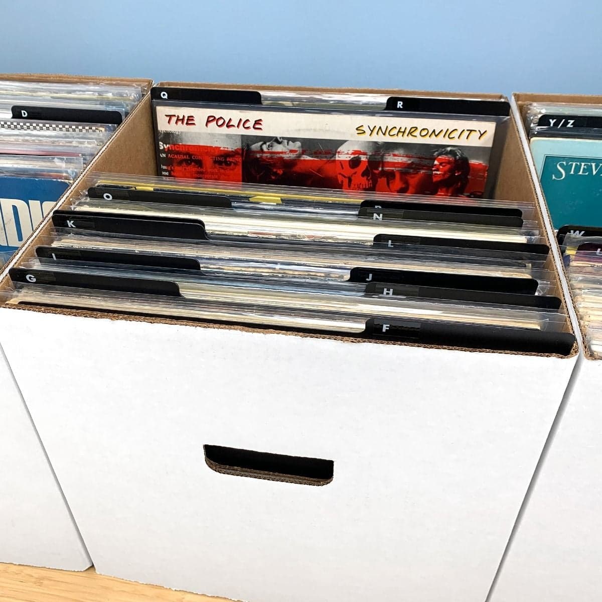 BCW 12-Inch Record Dividers. Black. 25 per pack. Write on index tabs. In 33RPM box
