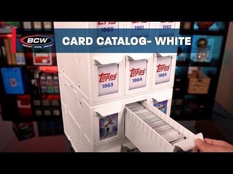 6 Drawer Card Catalog - White