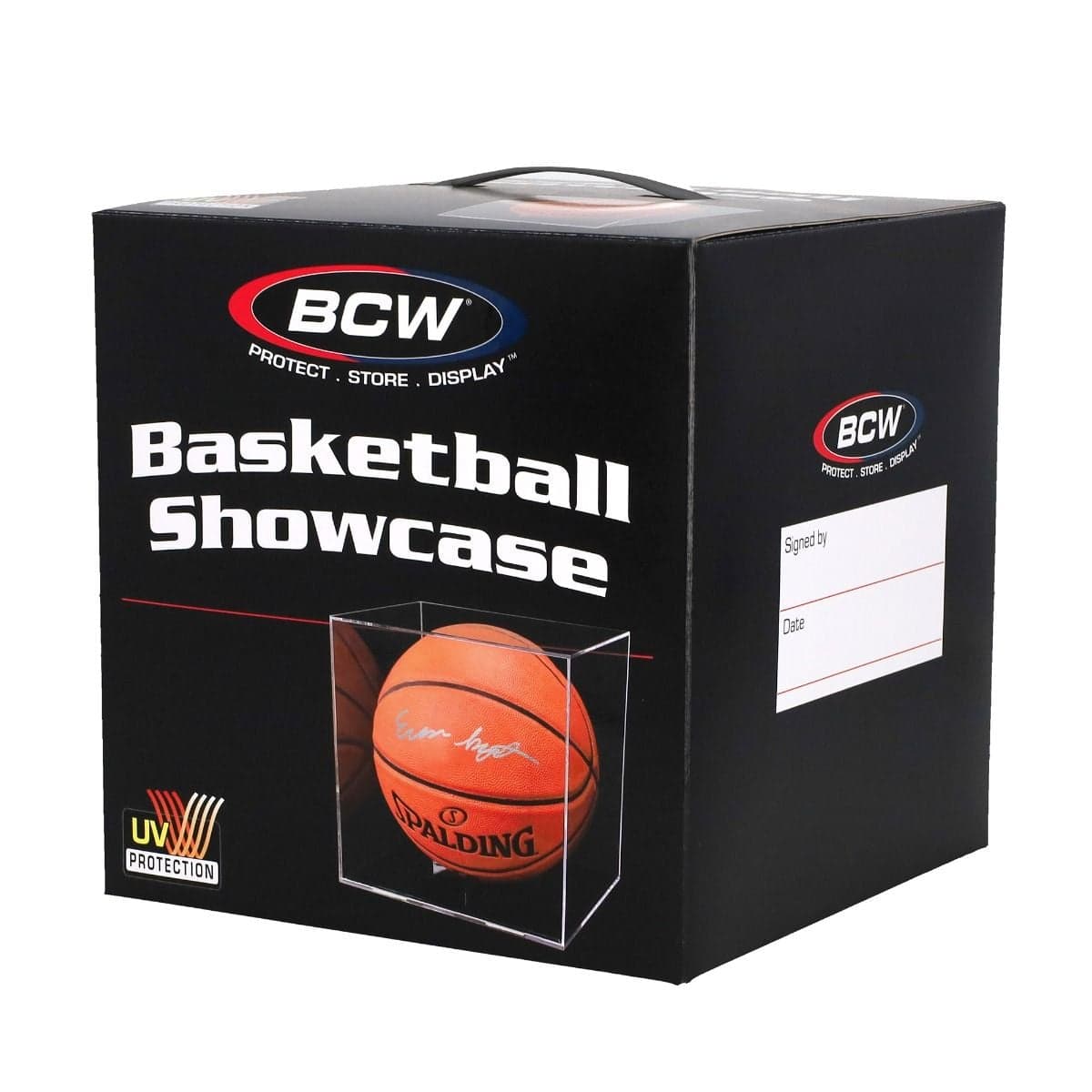 BCW Basketball Showcase. UV. Black base. Packaging