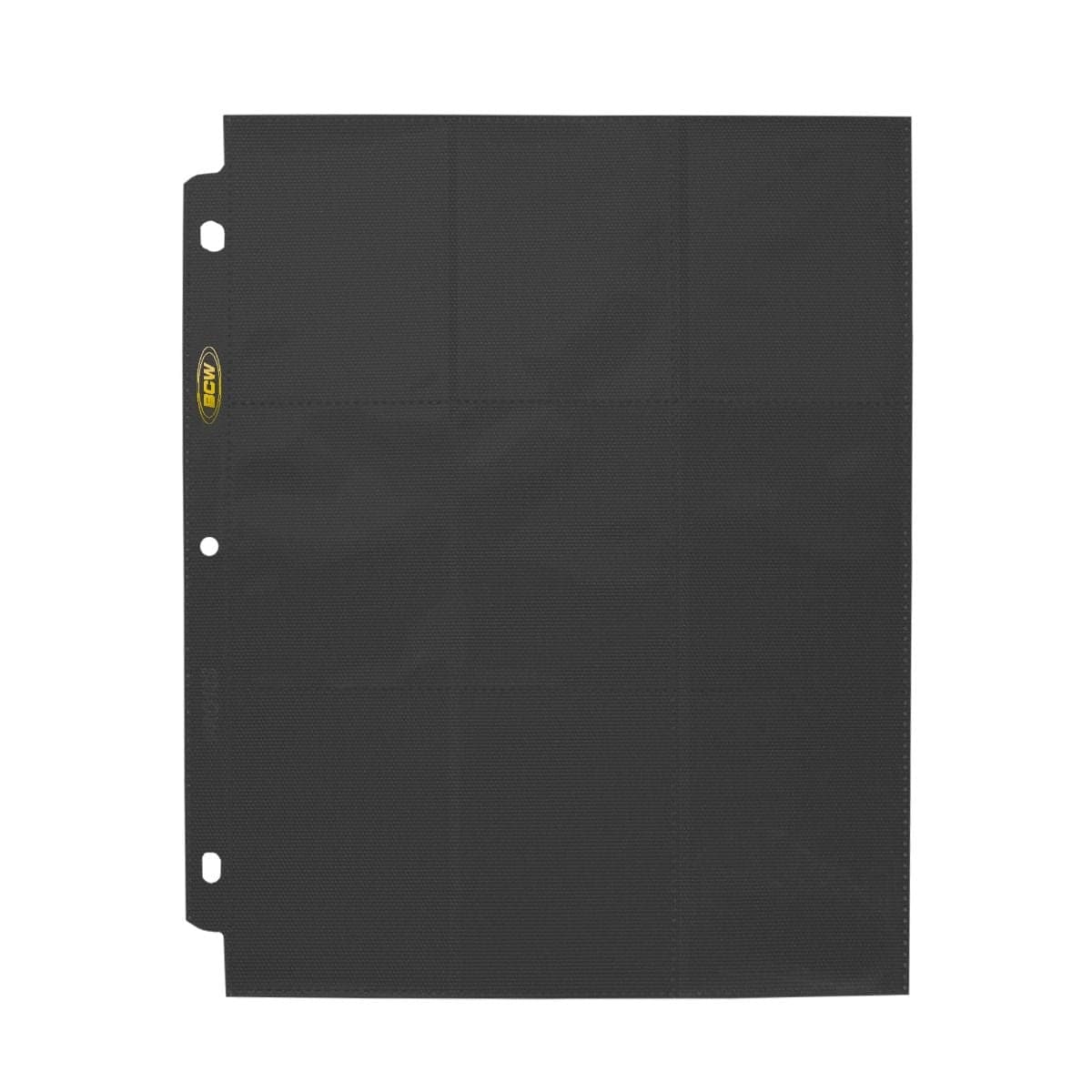 BCW black 18-pocket page