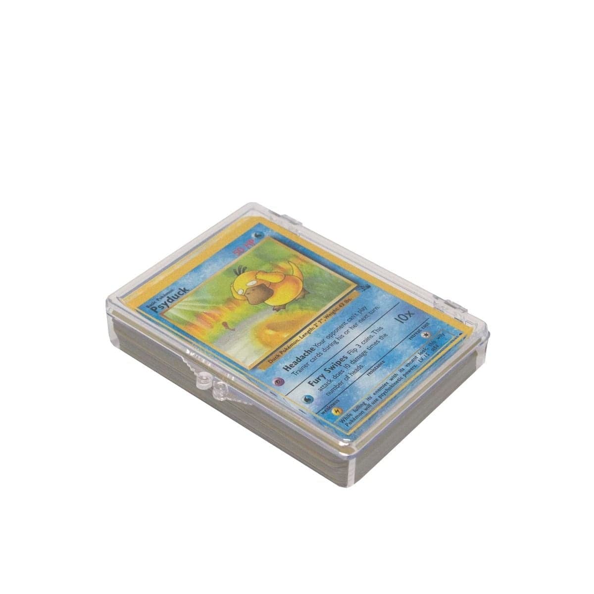 BCW 35-card hinged box with Pokemon cards