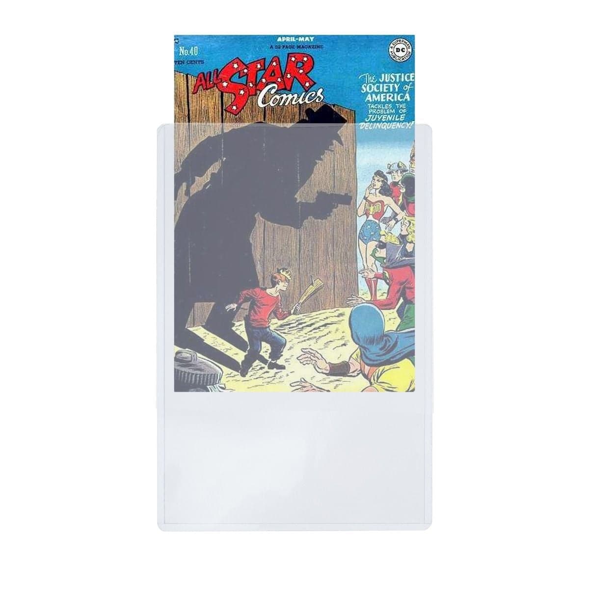 BCW Golden Age Comic Book Toploaders 10 holders per pack. inserting comic