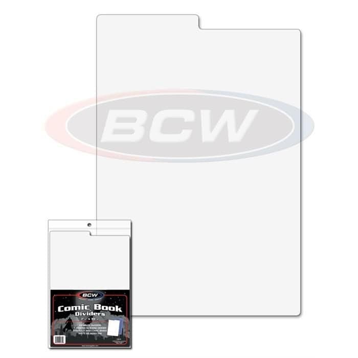Pack of BCW comic book dividers over single comic divider