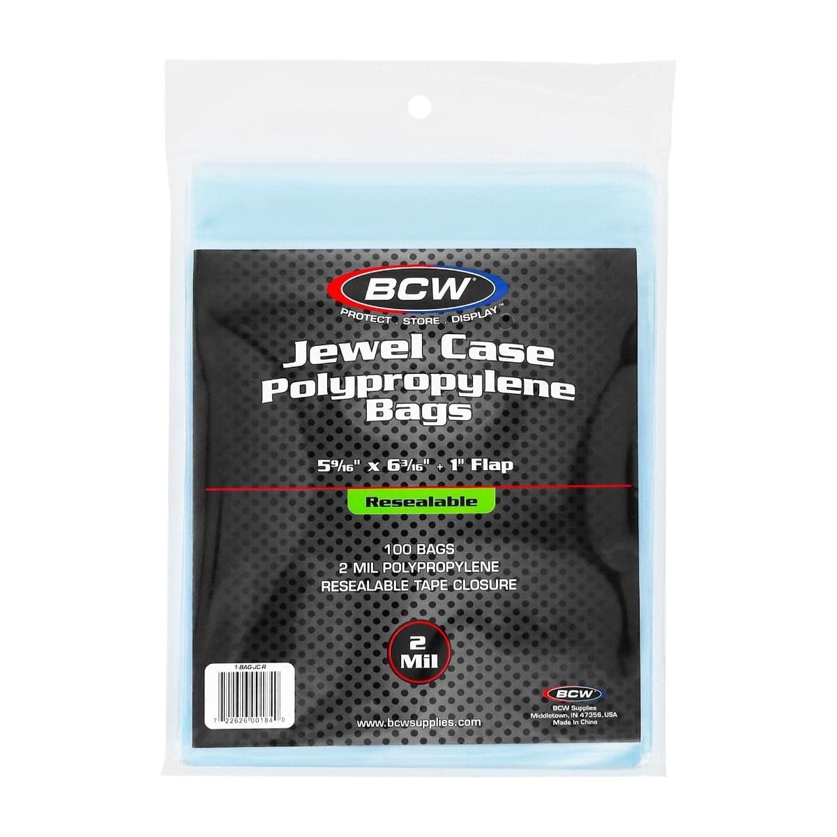 Package of BCW Resealable Jewel Case Bag