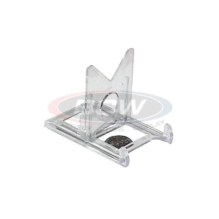 BCW adjustable 2-piece stand with coin for size reference