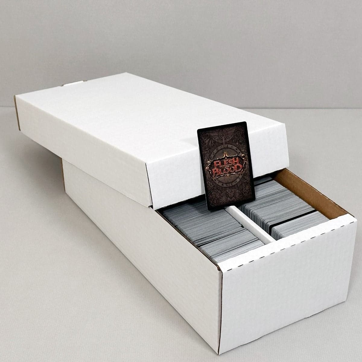 Open BCW 2-row shoe box with cards