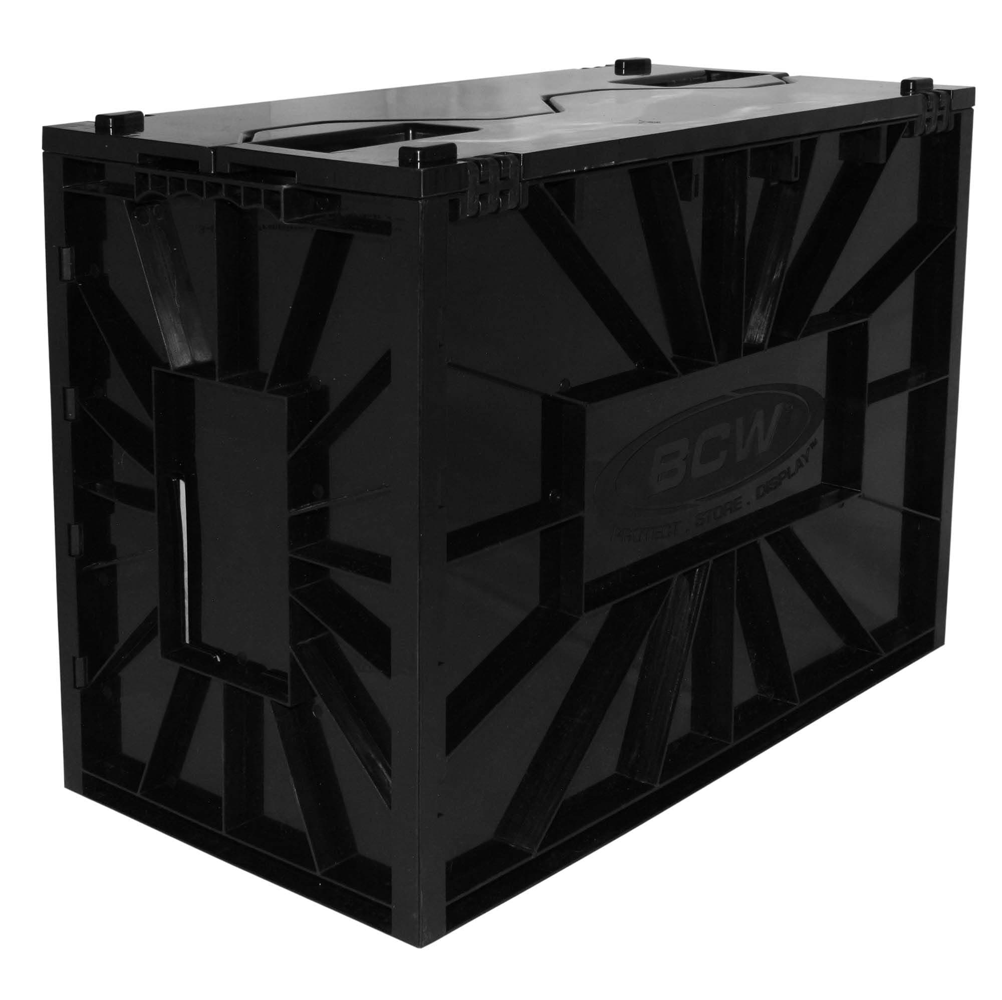 Assembled bcw comic book short bin, closed