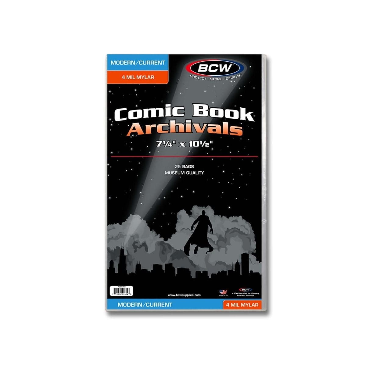 BCW Current/Modern Comic Mylar Archivals - 4 MIL. 50 bags packaging