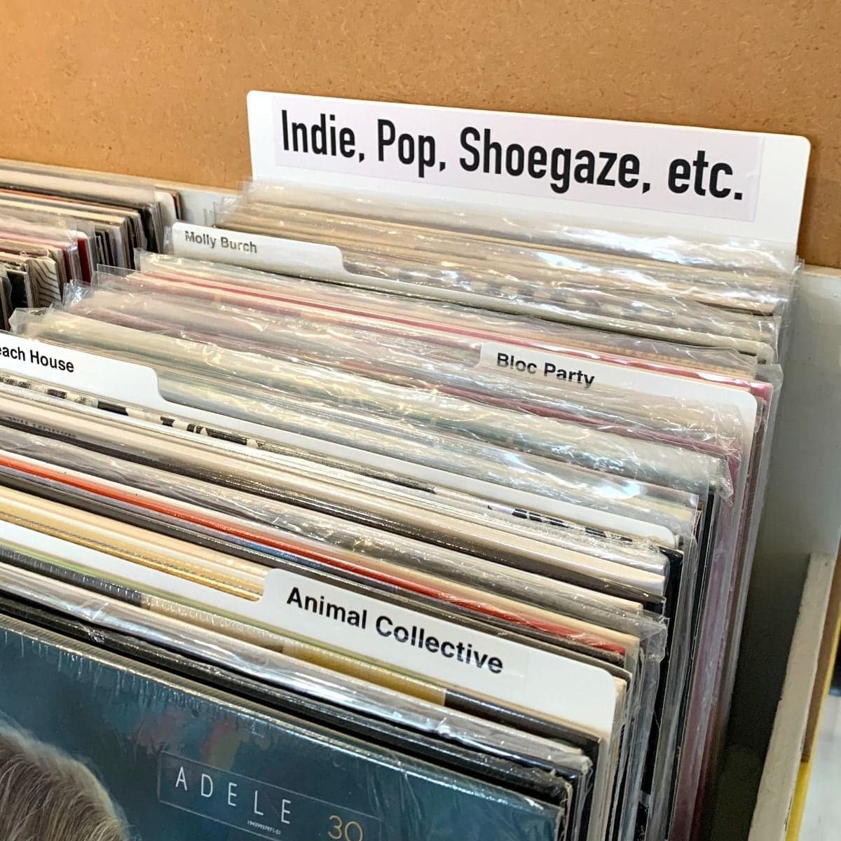BCW 12-Inch Record Dividers. Tall. White. 25 per pack. Write on header