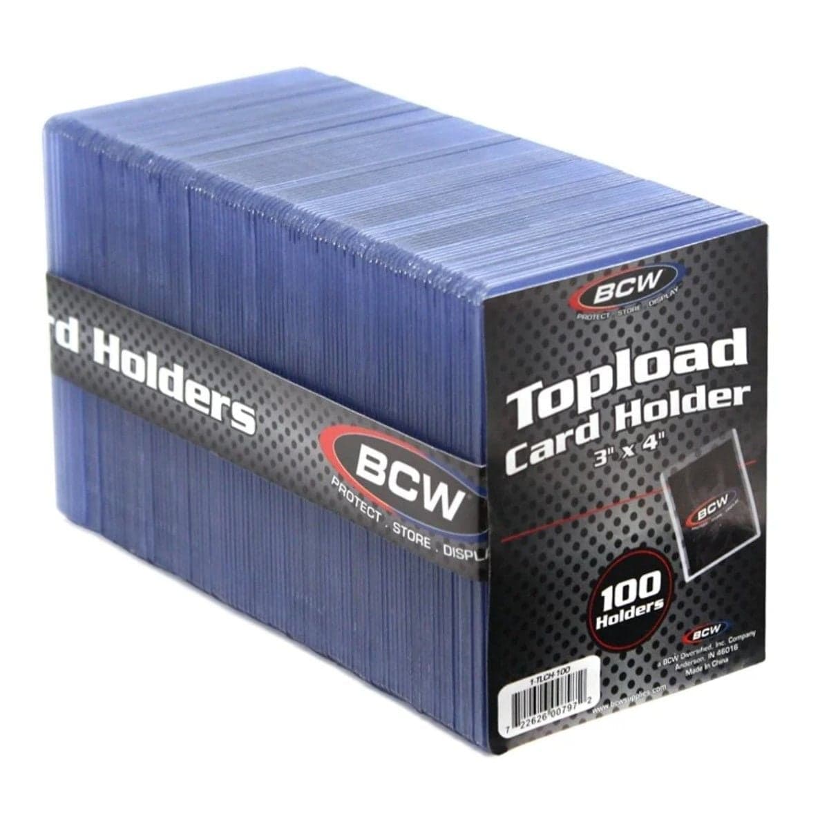 Pack of 100 BCW standard card toploaders