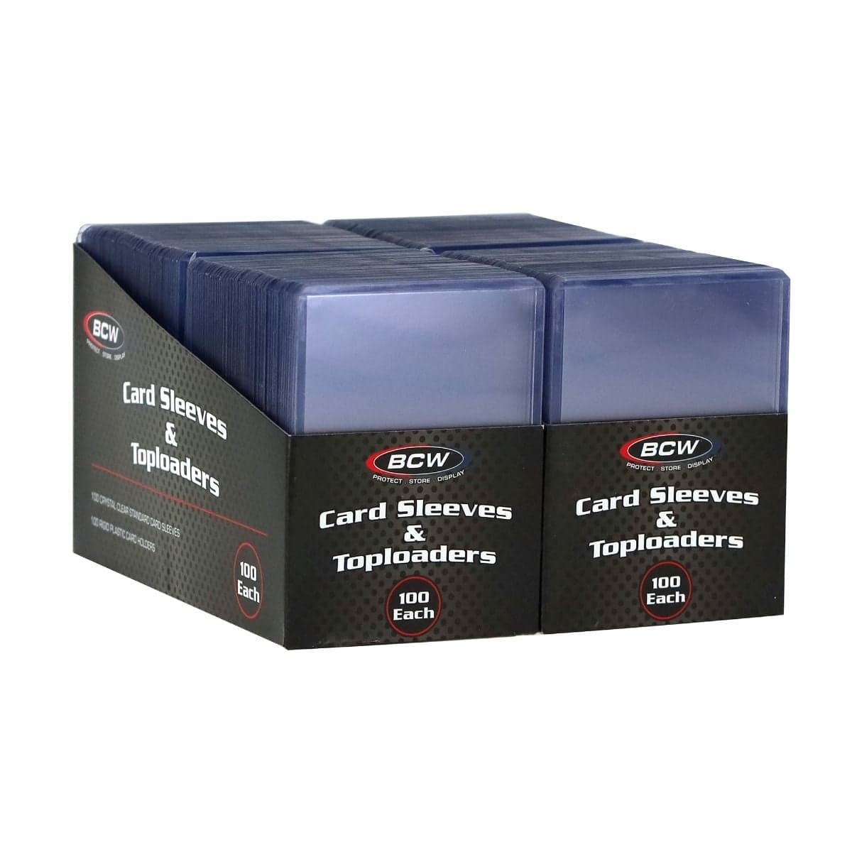200 Count Card Sleeve and Toploader Combo Pack. packaging