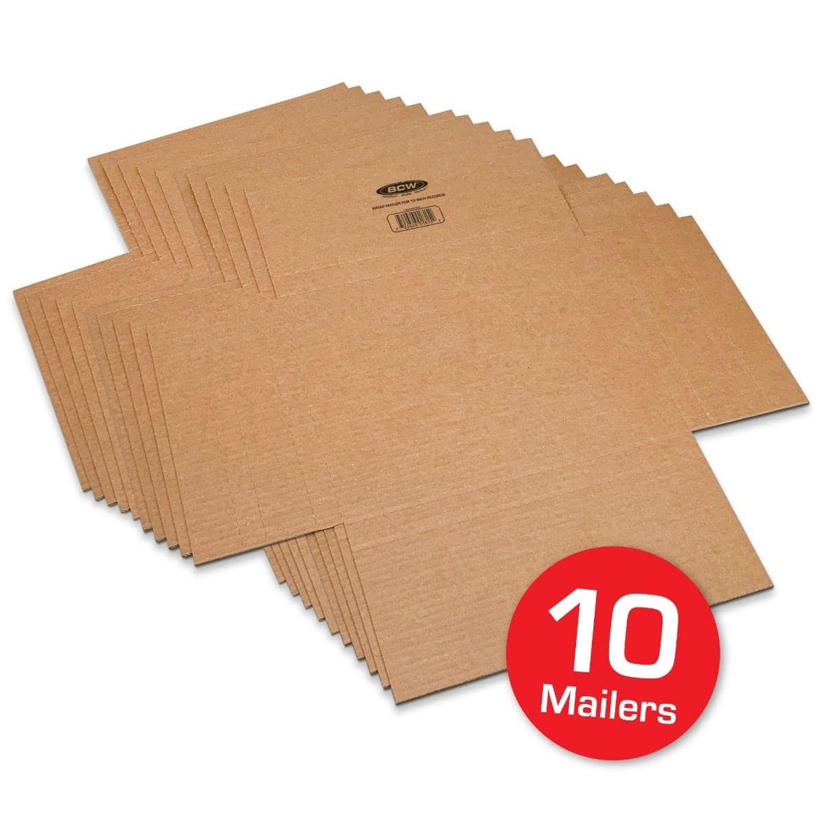 BCW Deluxe 12 Inch Record Mailer. 10 flat stacked