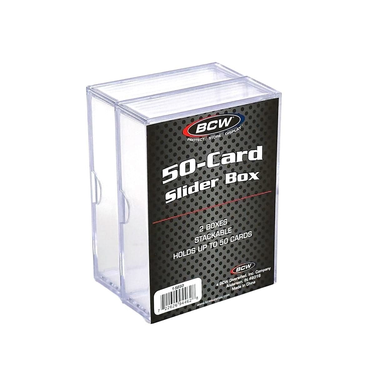 Package of 2 BCW 50-card slider boxes