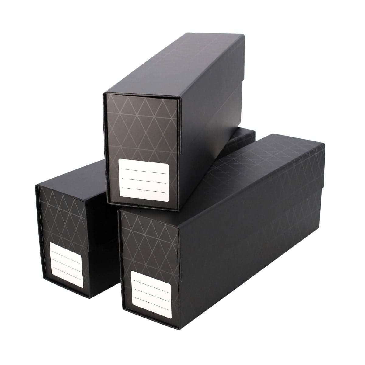 3 Pack QuickFold Card Boxes - Graded Cards 3 closed stacked
