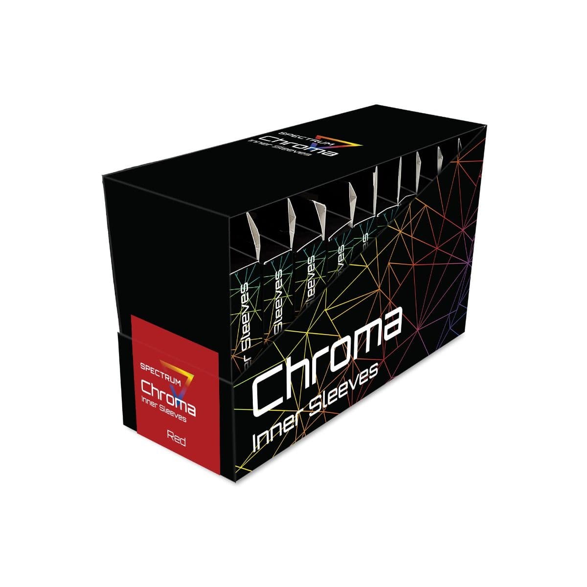 Box of 10 packs of Spectrum red inner sleeves