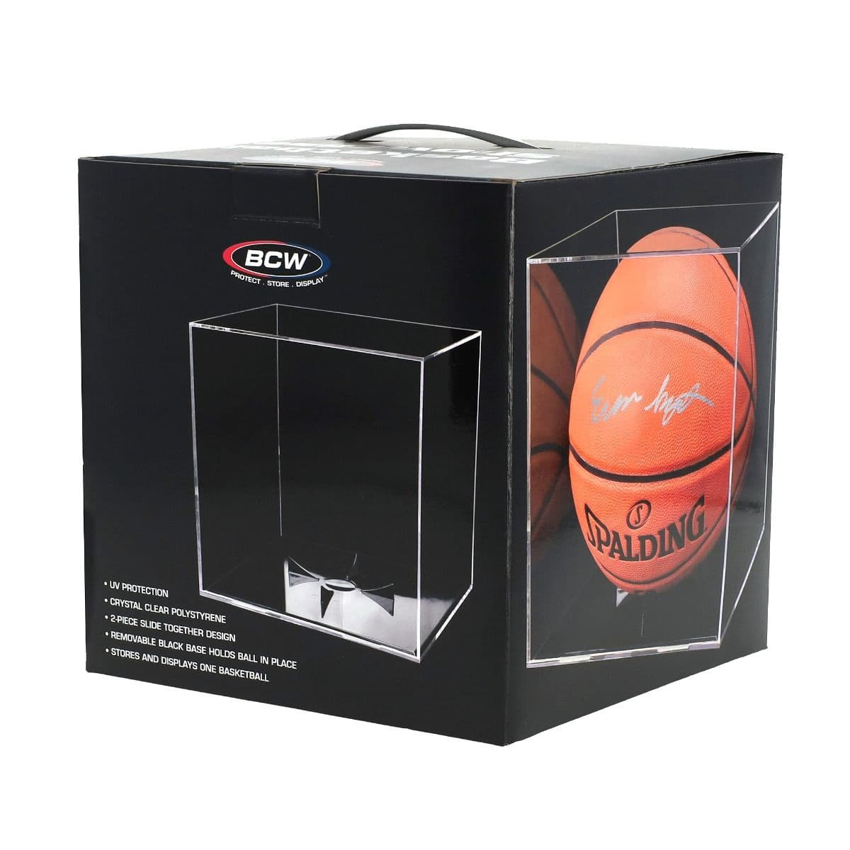 BCW Basketball Showcase. UV. Black base. Packaging, back