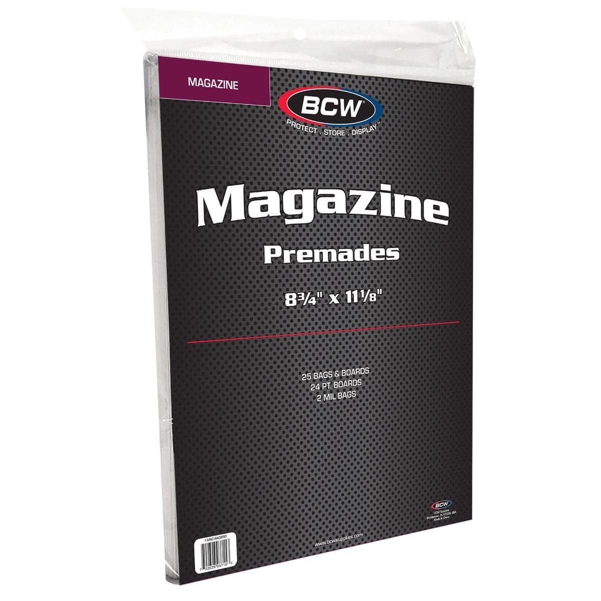 BCW Comic Book Premades. Magazine. 25 bags and boards.