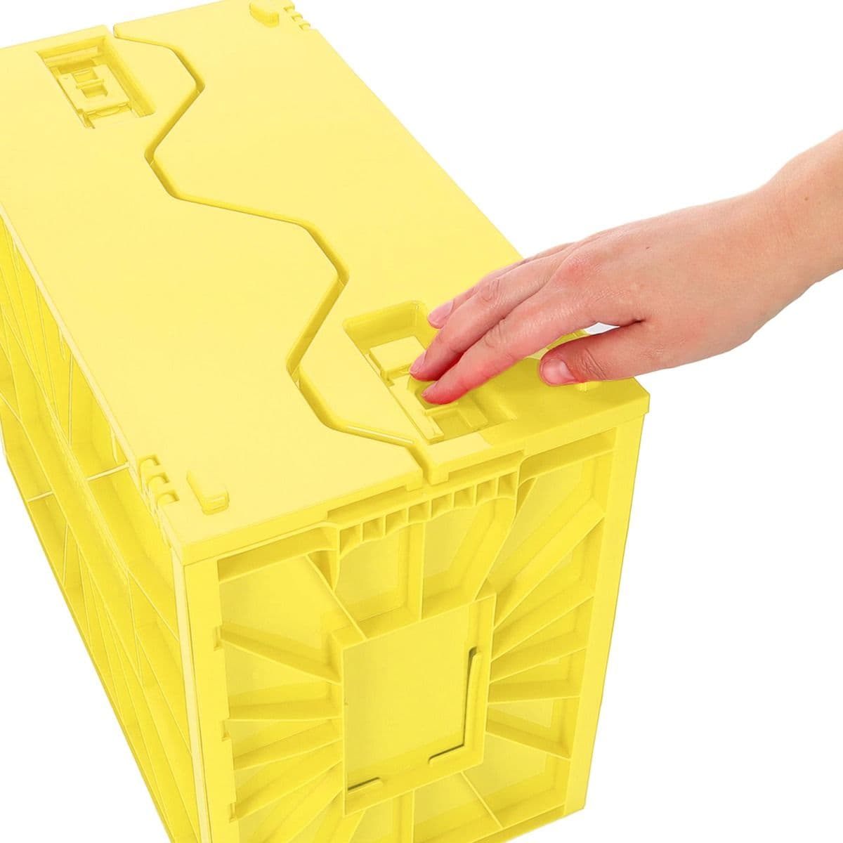 BCW yellow comic book short bin. locking