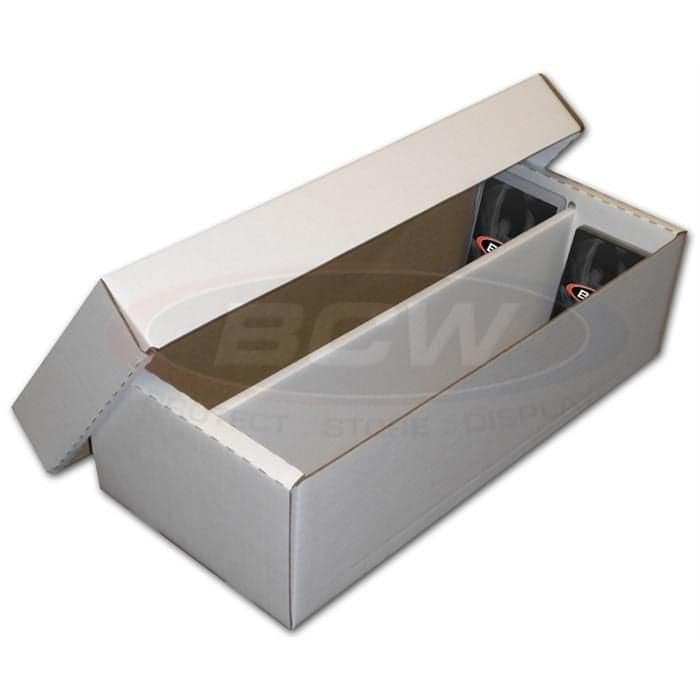 Open BCW 2-row shoe box with cards