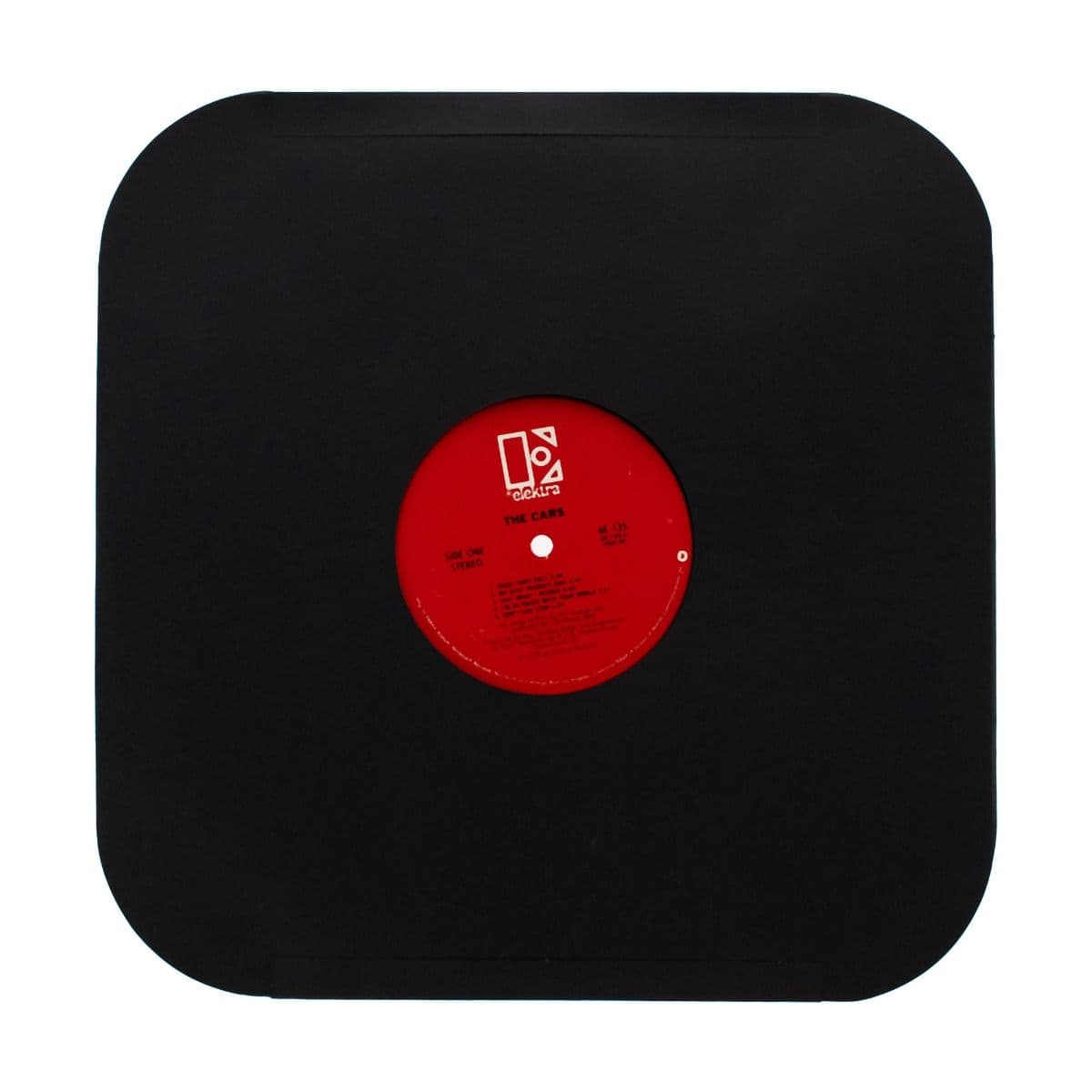 BCW 12 Inch Record Paper Inner Sleeves - Round Corners - With Hole - Black, single record displayed inside of the record sleeve