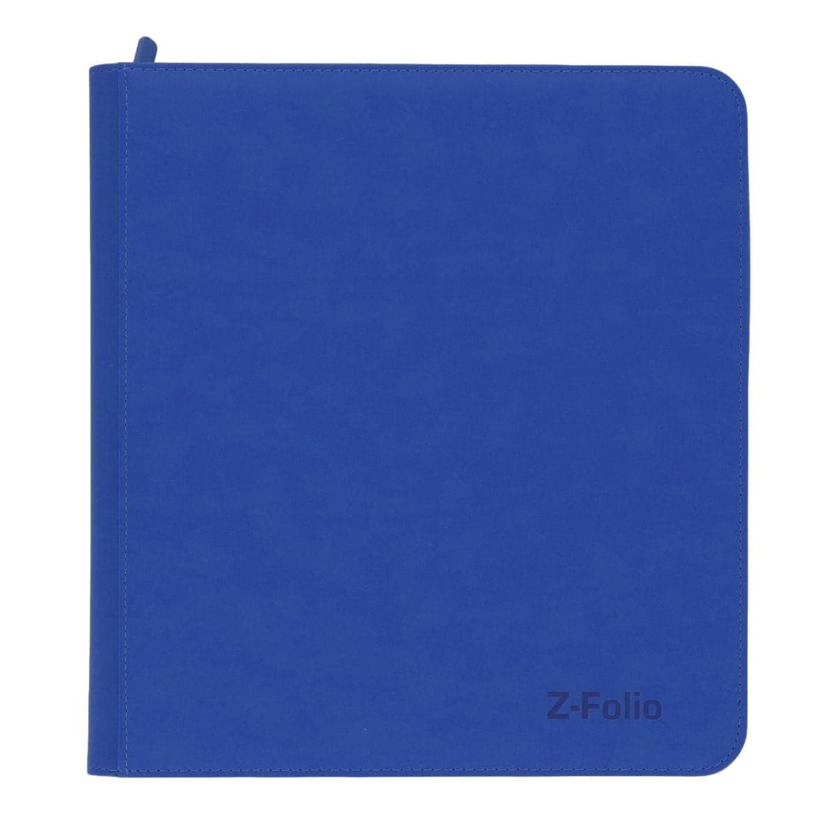 Z-Folio 12-Pocket Album - Blue front image closed. Showcasing the leatherette cover.