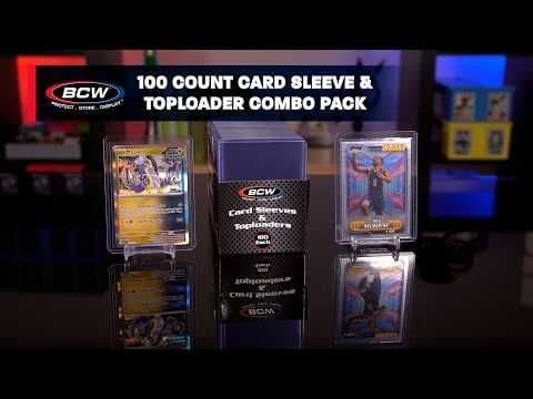 100 Count Card Sleeve and Toploader Combo Pack