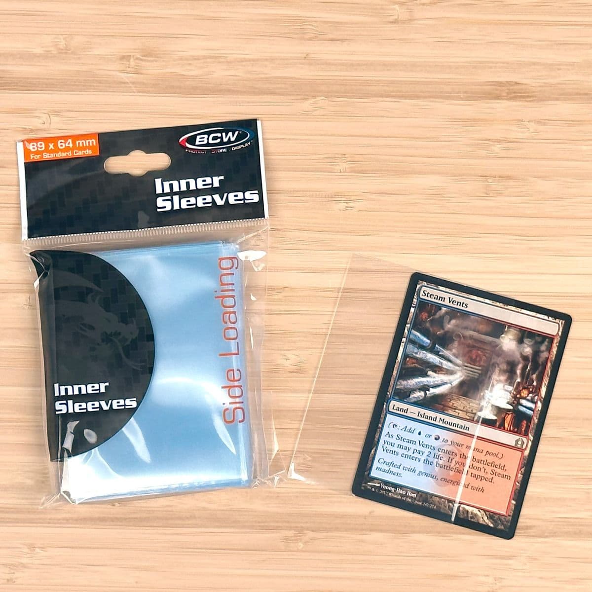 Package of BCW Side Loading Inner Sleeves with card
