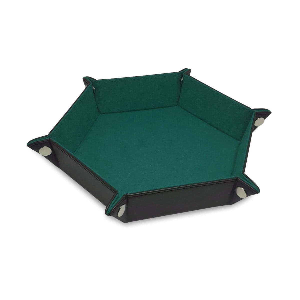 BCW Hexagon Dice Tray- Teal - assembled