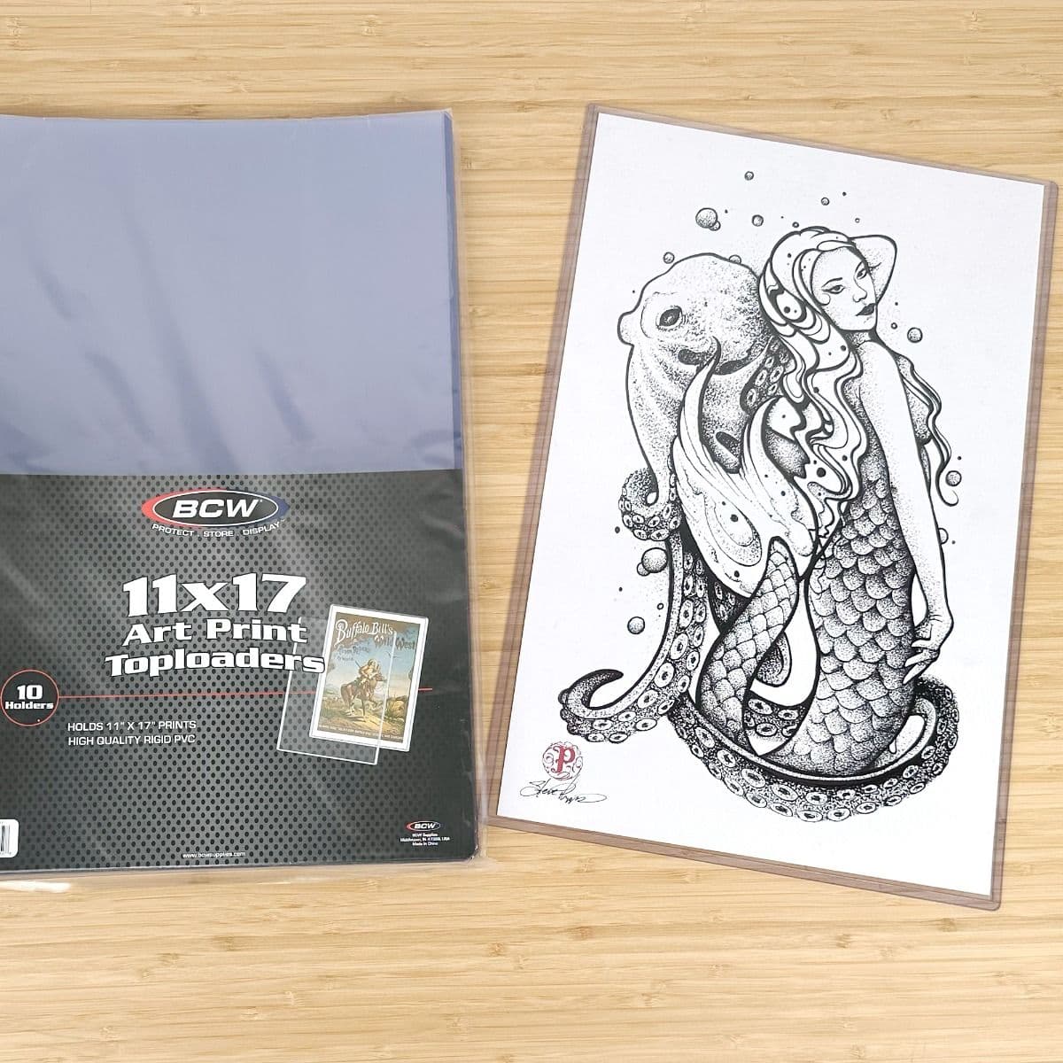 BCW 11x17 Art Print Toploaders. 10 holders per pack.