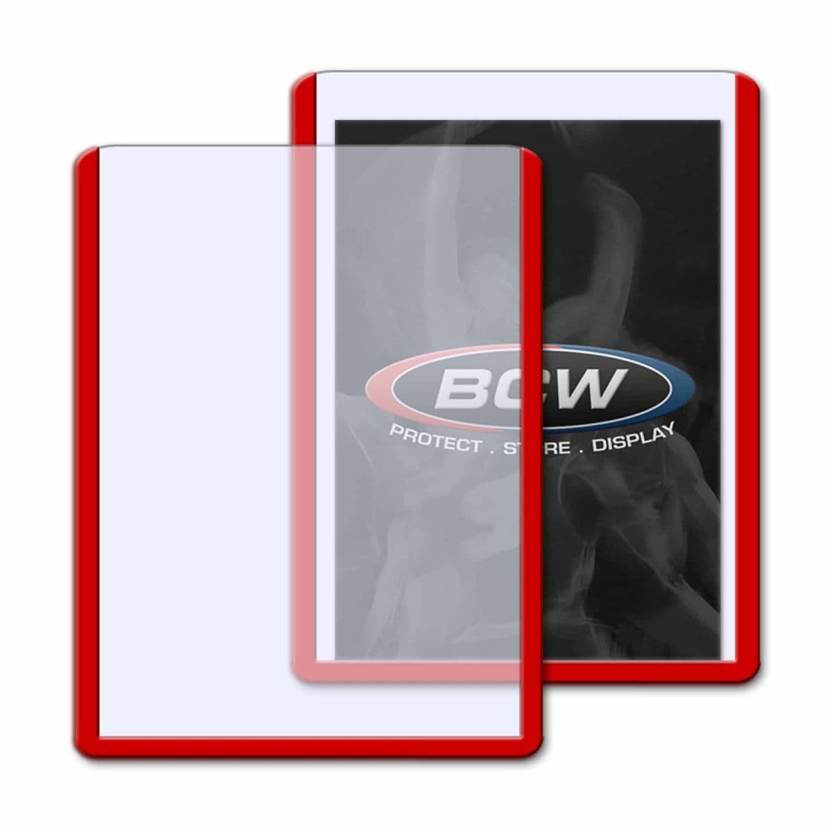 3x4 TOPLOAD CARD HOLDER - RED BORDER